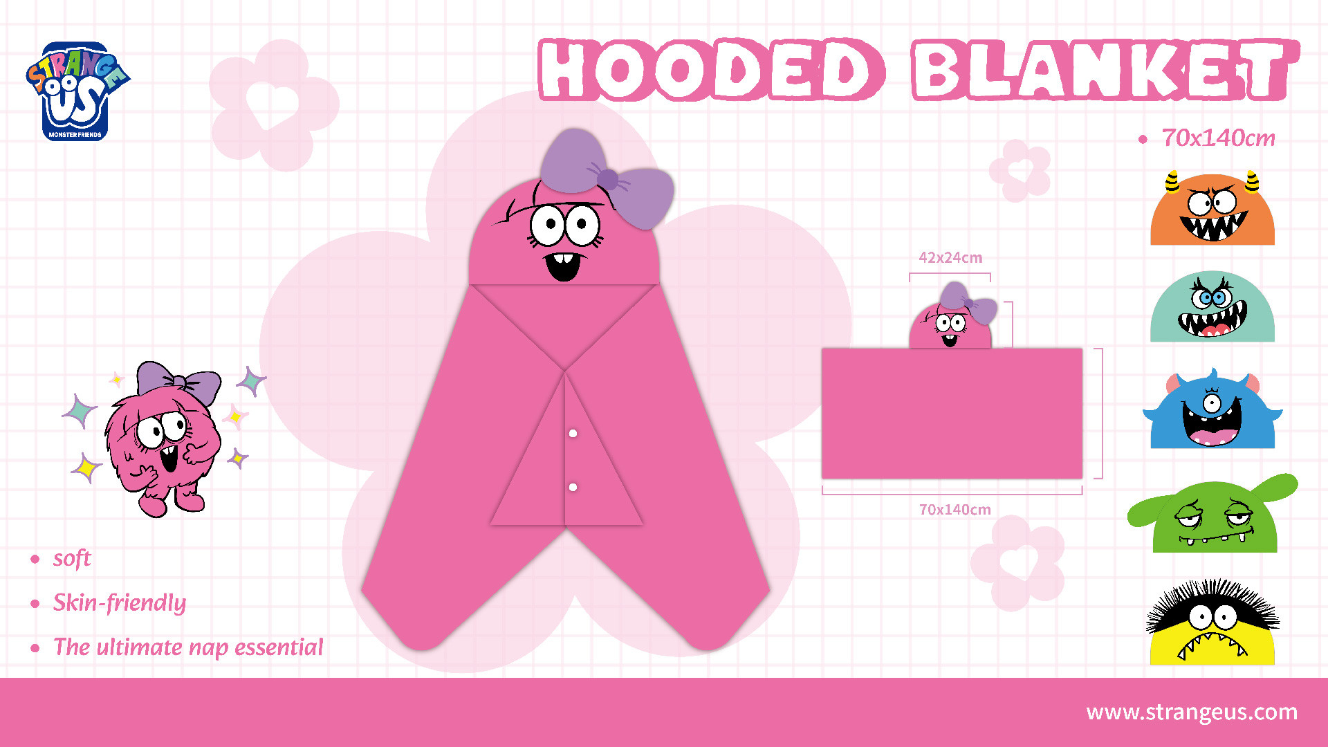 Cute Monster Click Pens