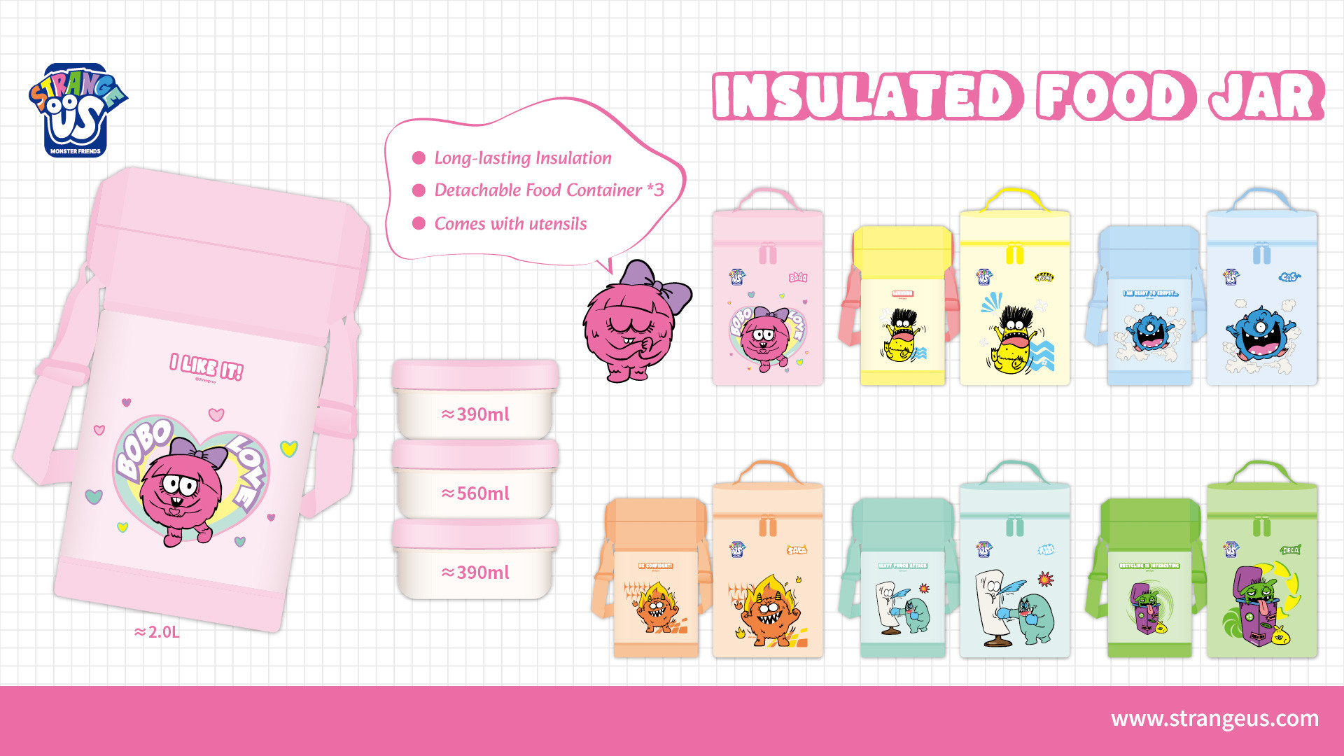 Cute Monster Click Pens