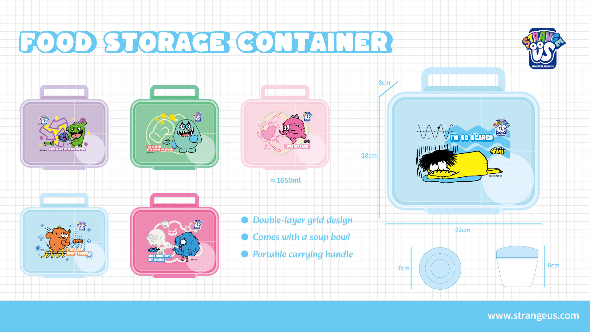 Cute Monster Click Pens