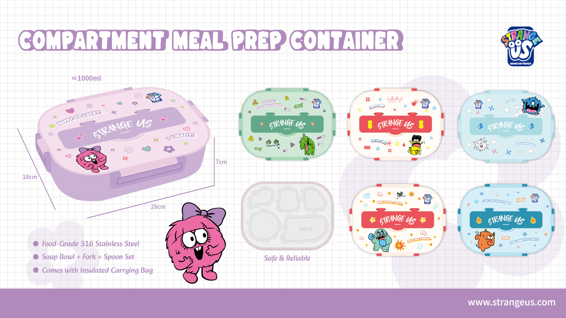 Cute Monster Click Pens