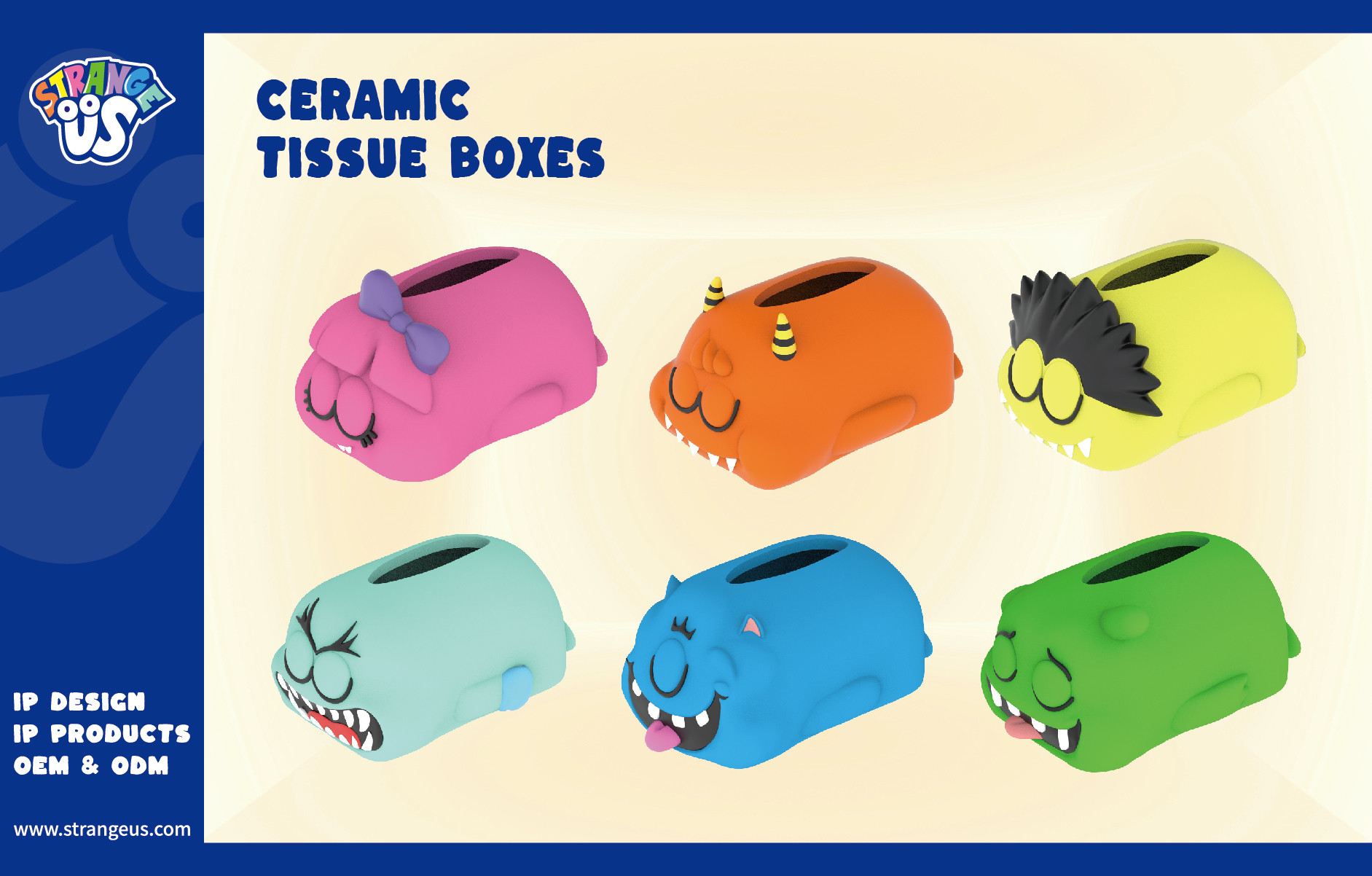 Cute Monster Click Pens