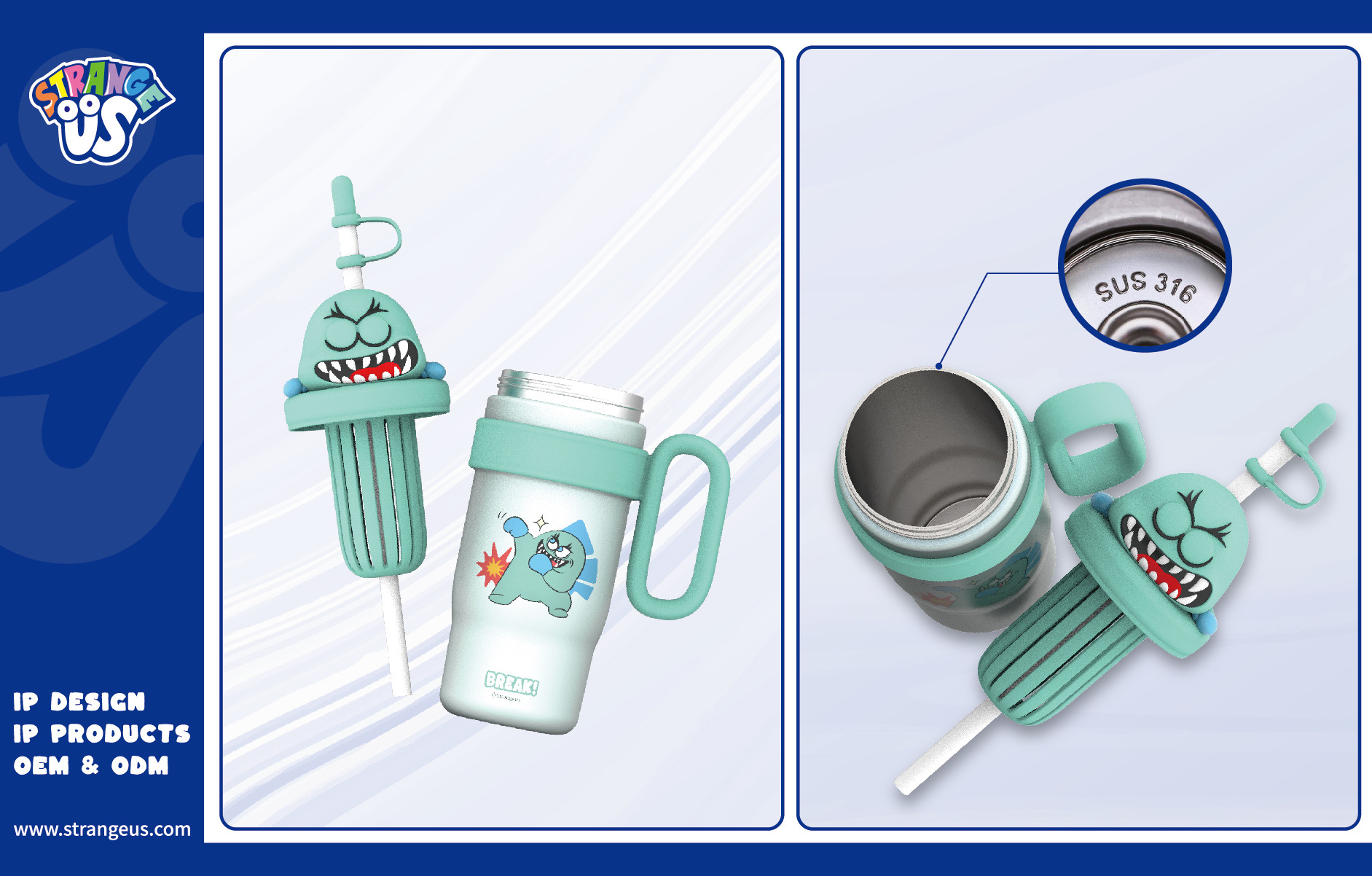 Cute Monster Click Pens