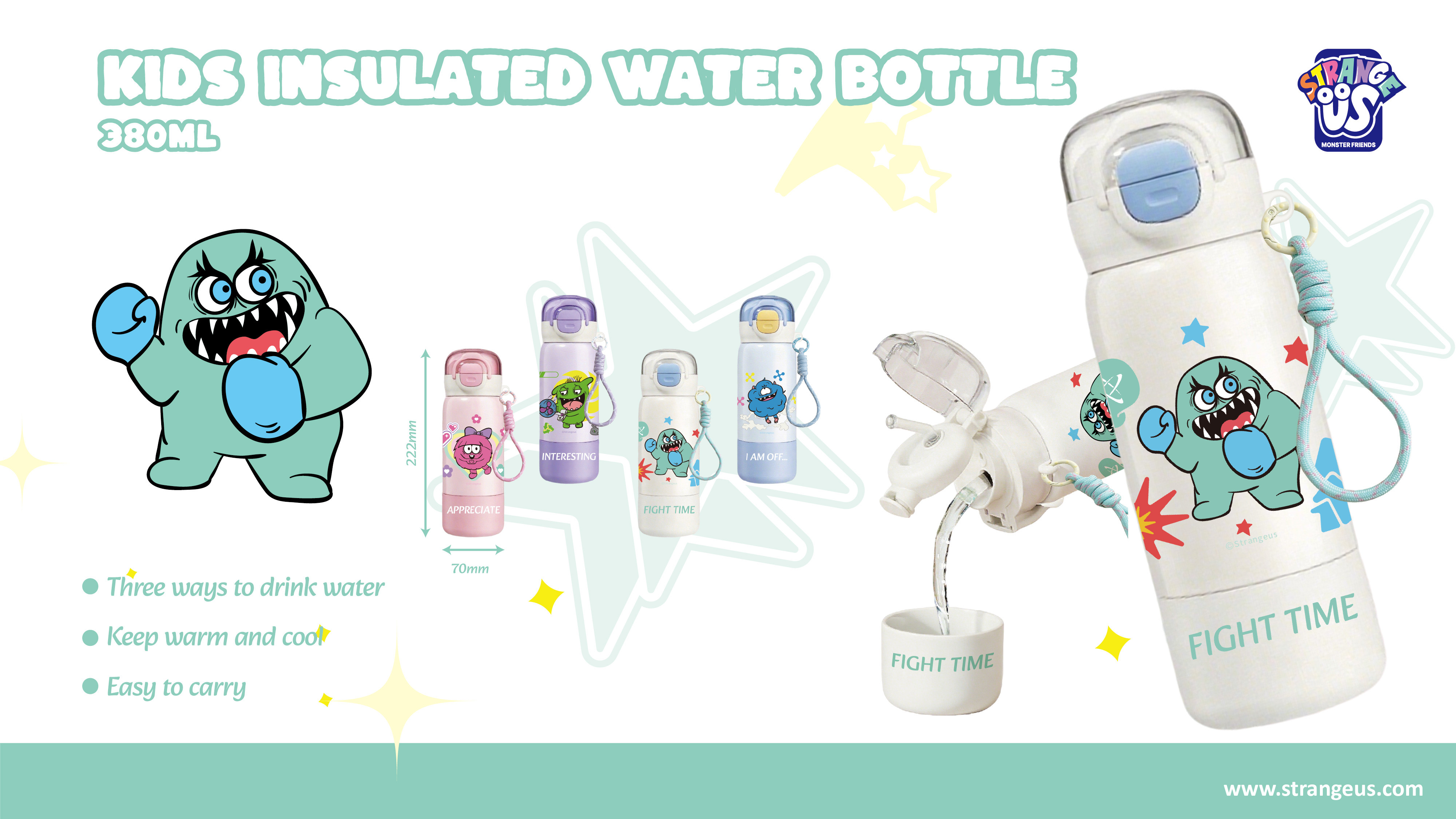 Cute Monster Click Pens