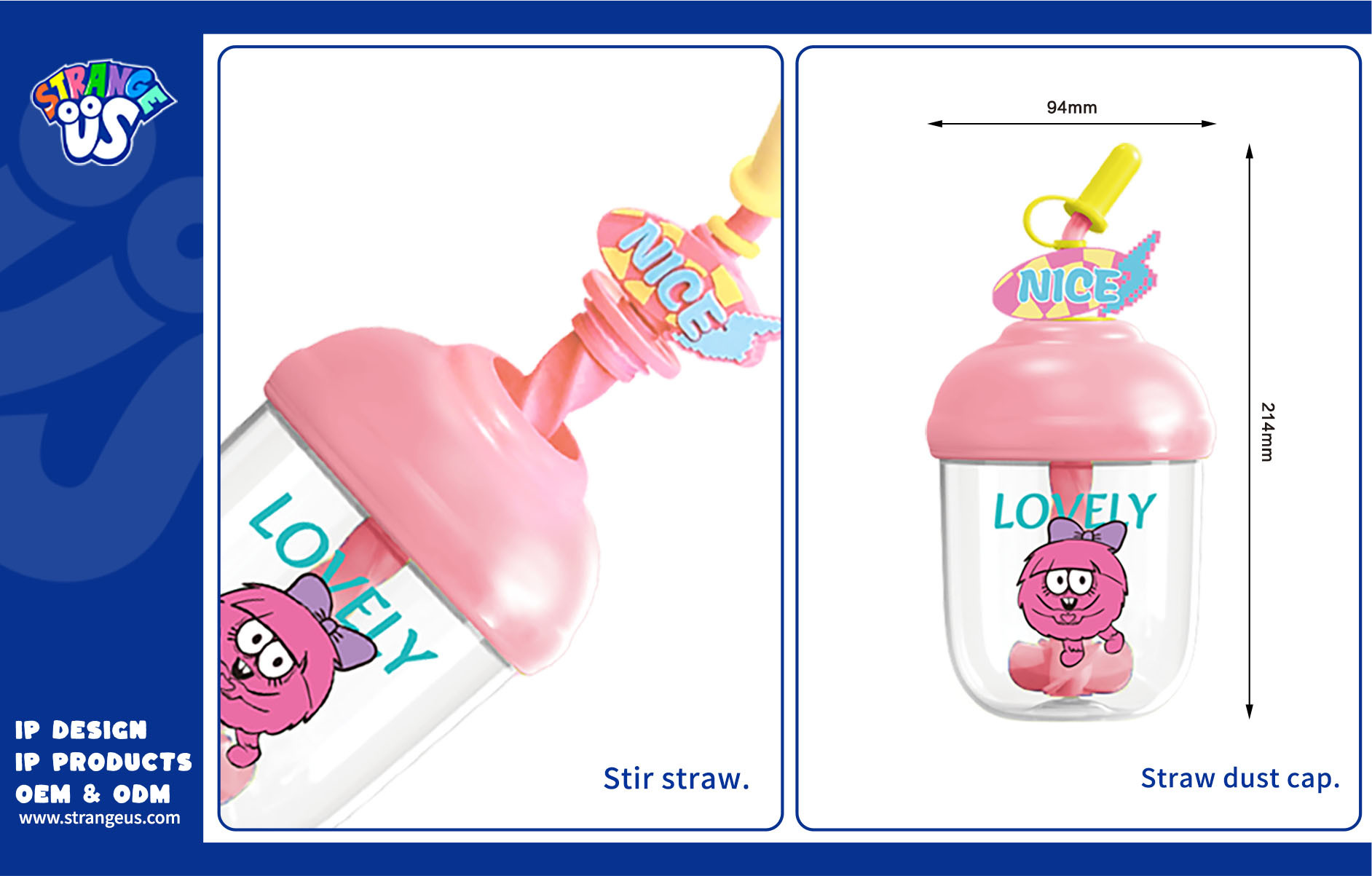 Cute Monster Click Pens