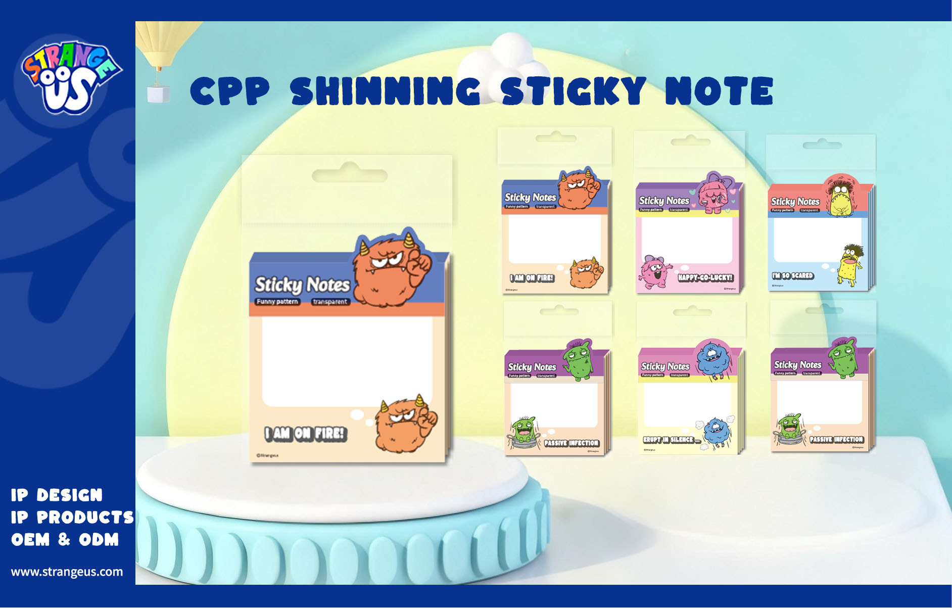 Cute Monster Click Pens