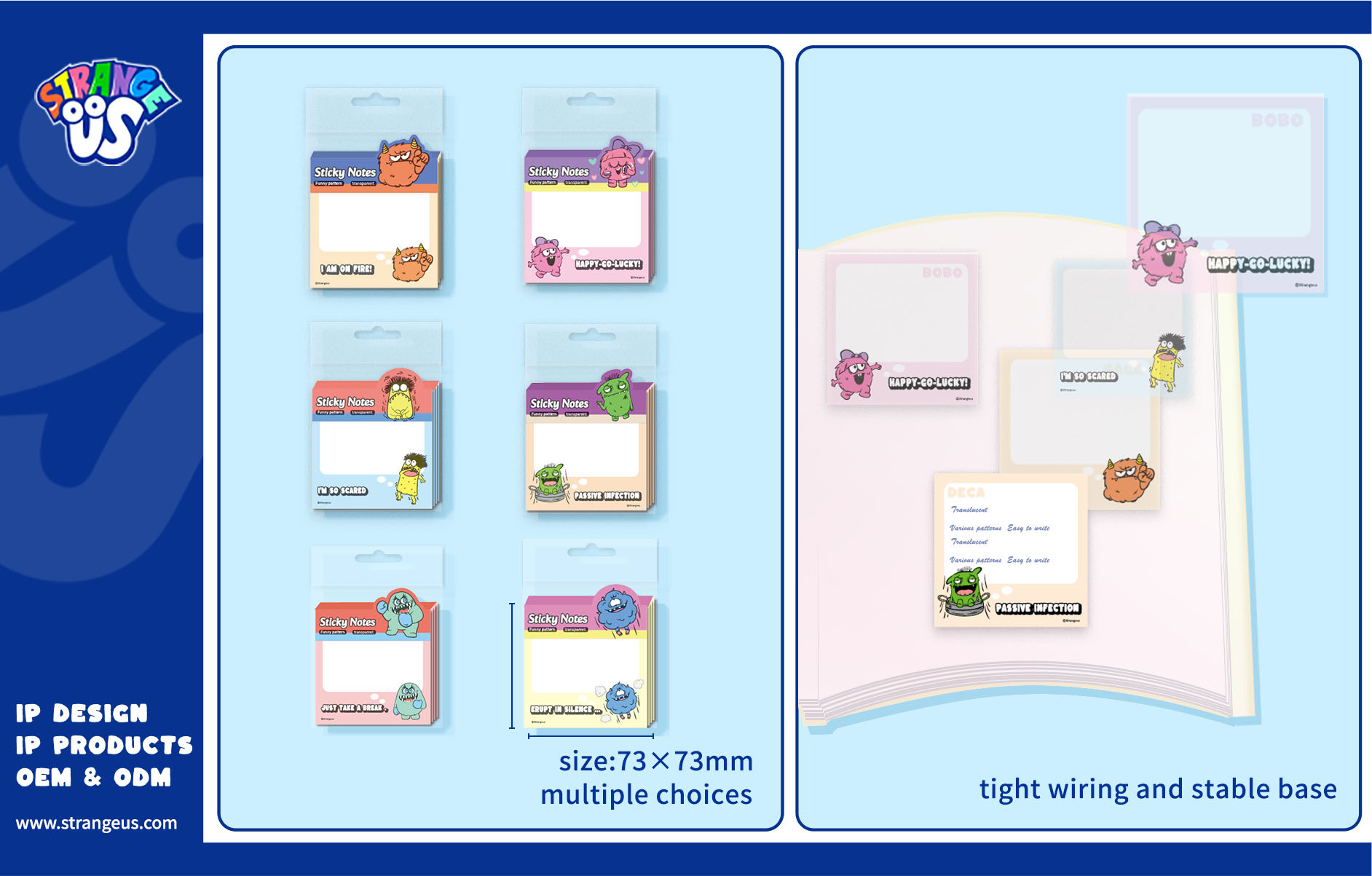 Cute Monster Click Pens