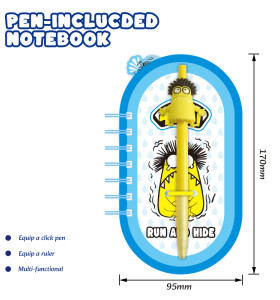 Monster Pen-included Notebook