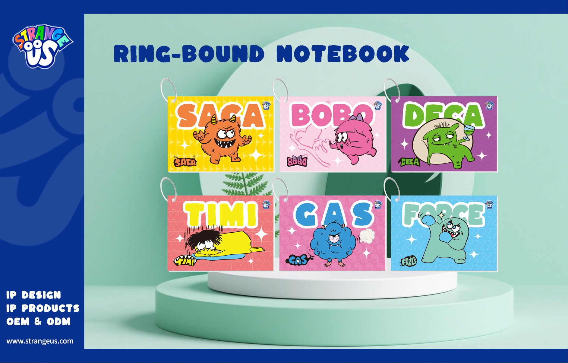 Cute Monster Click Pens