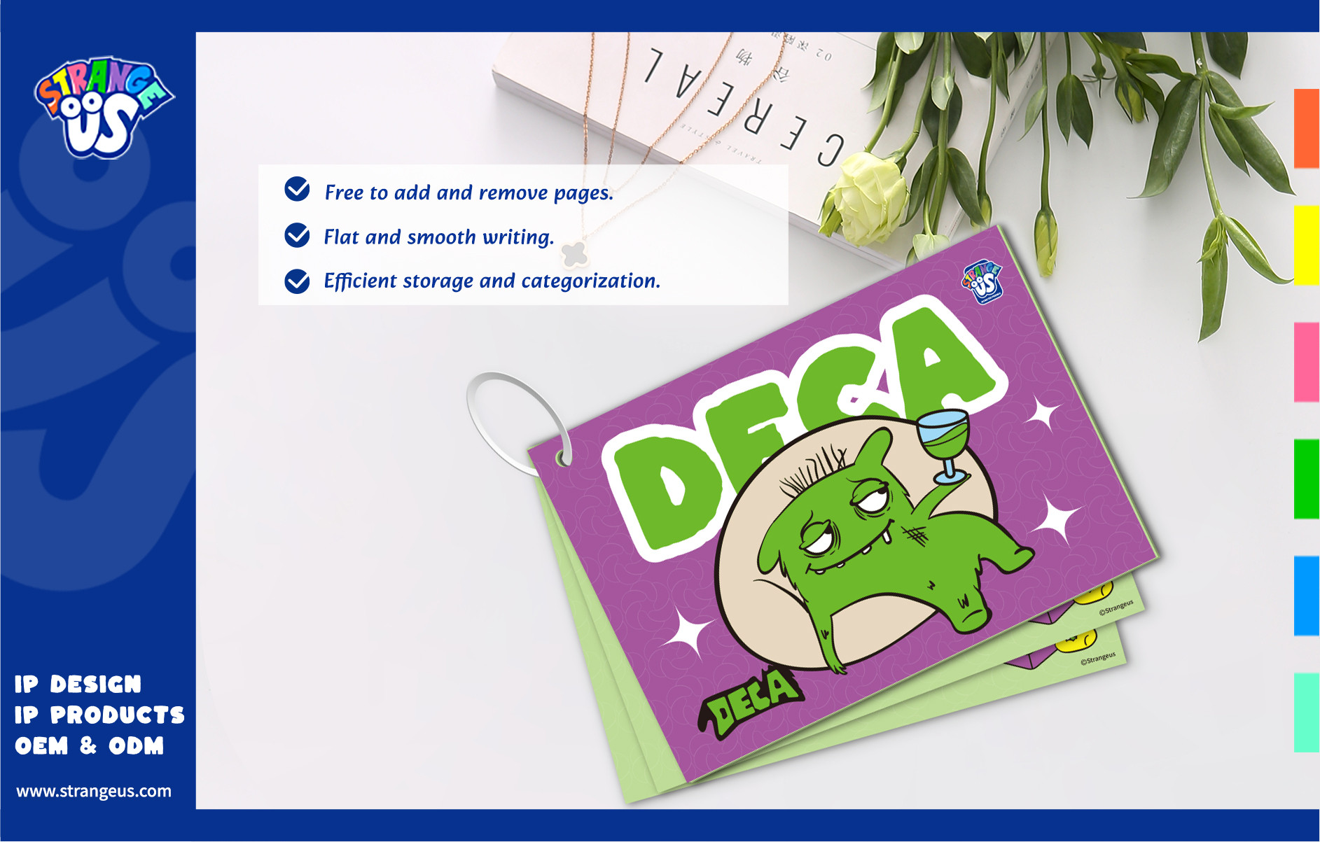 Cute Monster Click Pens