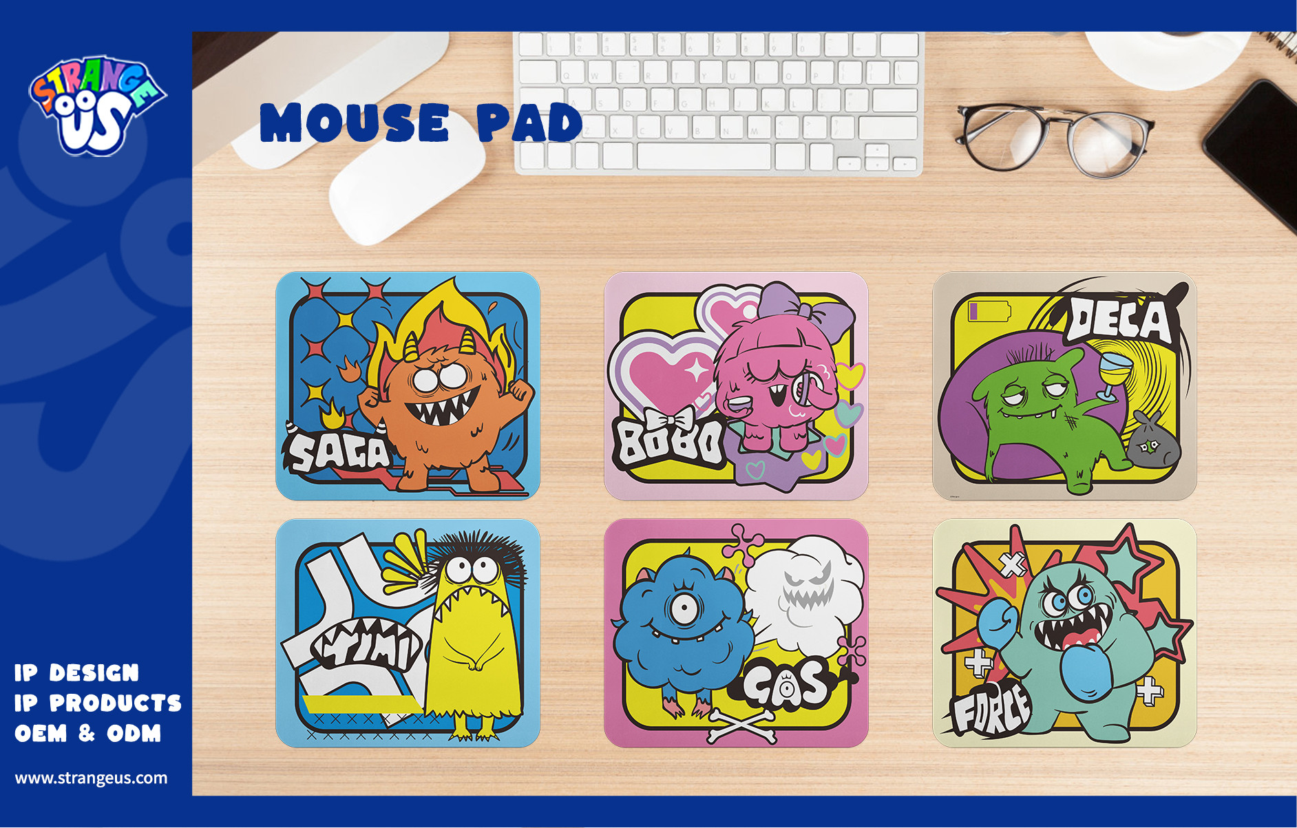 Cute Monster Click Pens