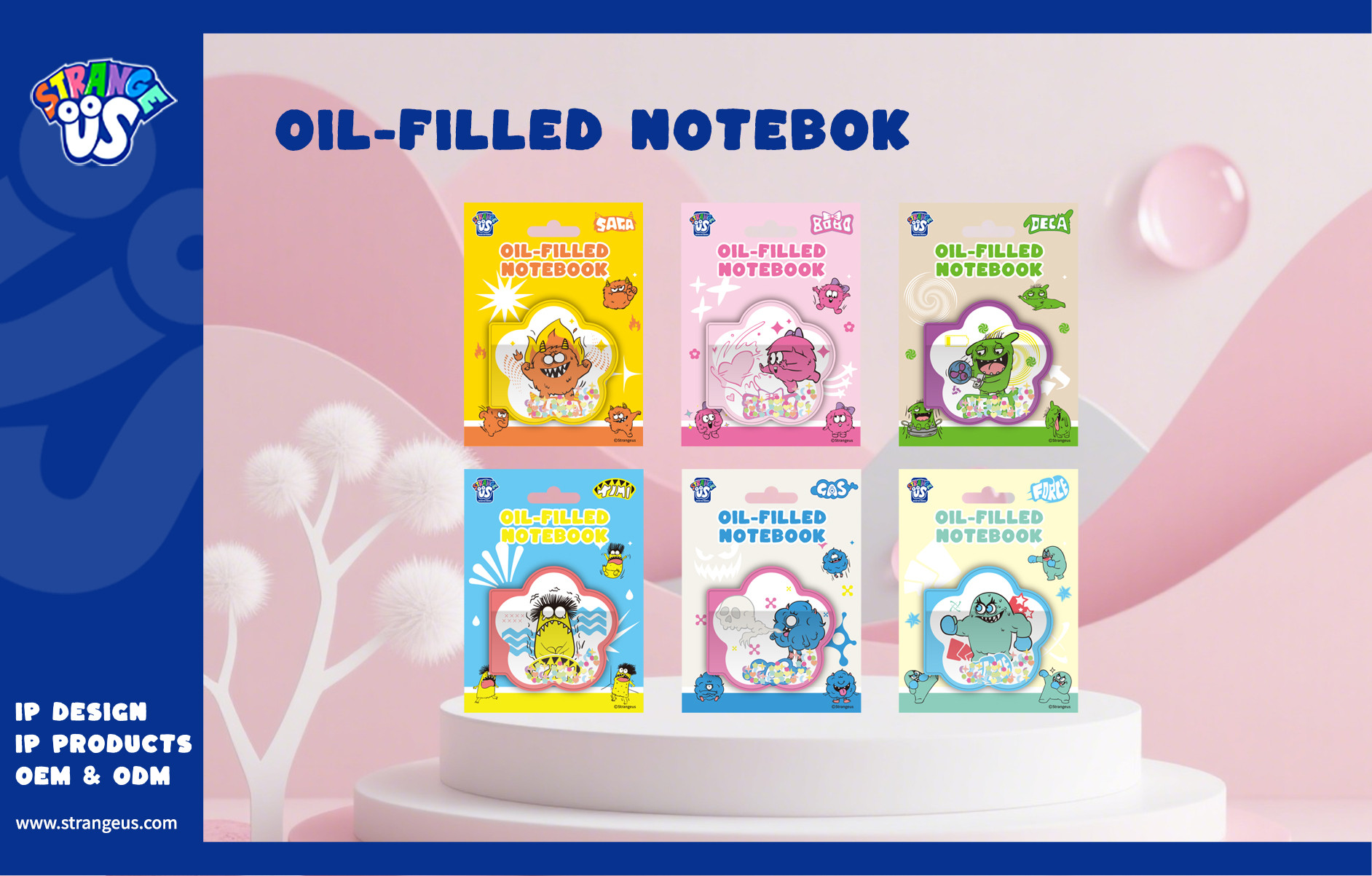 Cute Monster Click Pens