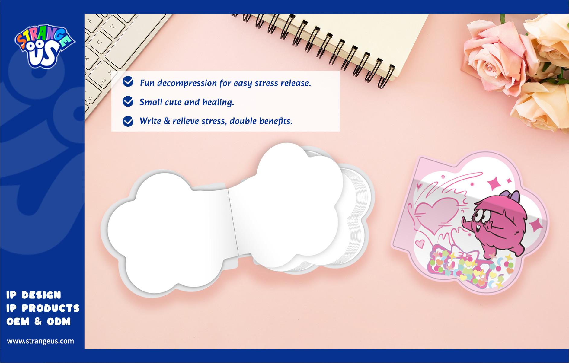 Cute Monster Click Pens