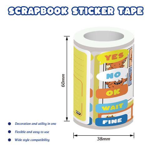 Monster Scrapbook Sticker Tape