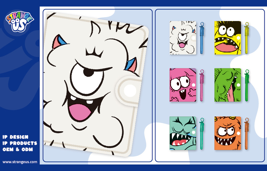 Cute Monster Click Pens