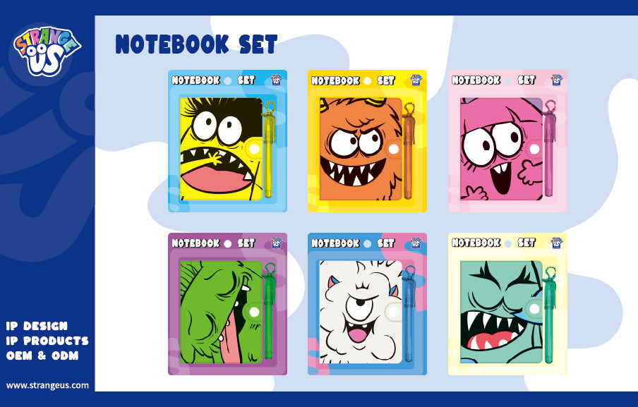 Cute Monster Click Pens