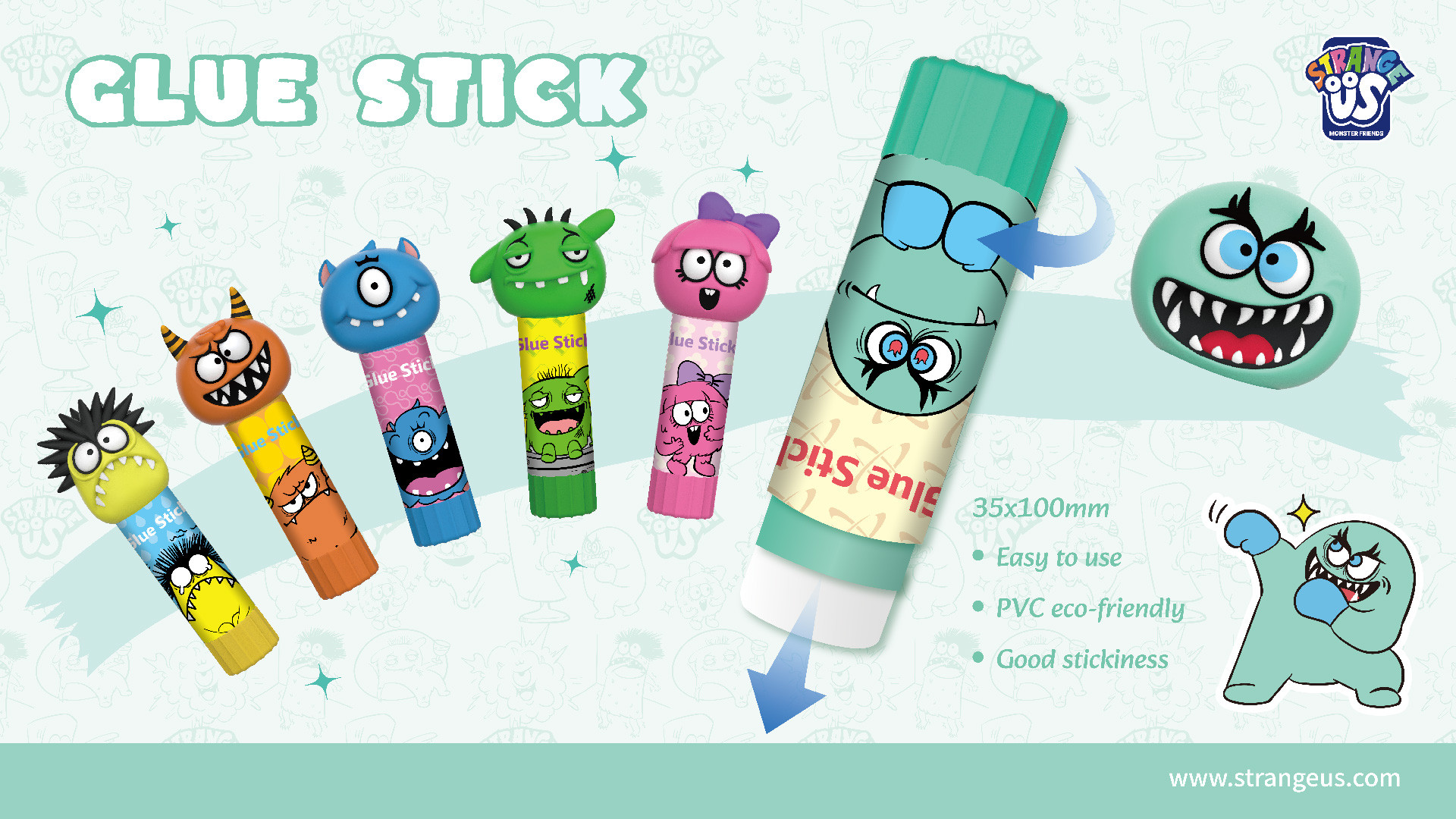 Monster Glue Stick Poster