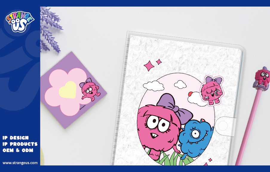 Cute Monster Click Pens