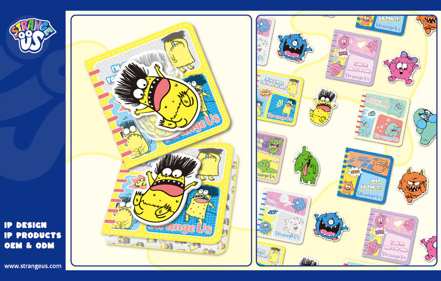 Cute Monster Click Pens