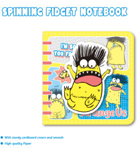 Monster Spinning Fidget Notebook