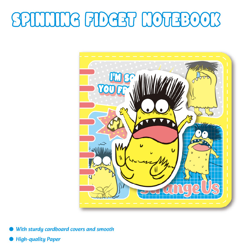 Strange Notebook Monster Spinning Fidget Notebook | Notebooks & Pads | STRANGE US