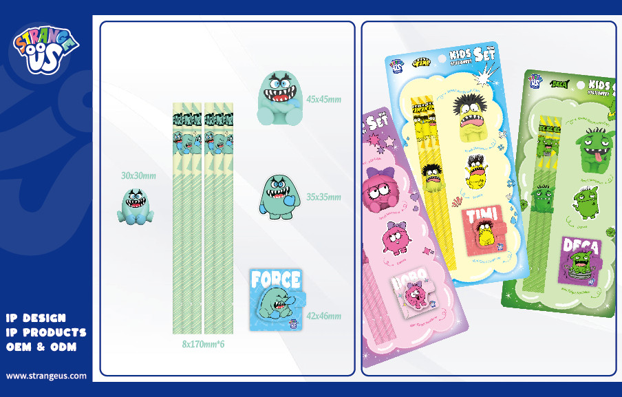 Cute Monster Click Pens