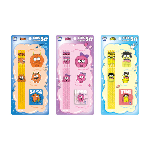 Monster Kids Stationery Set