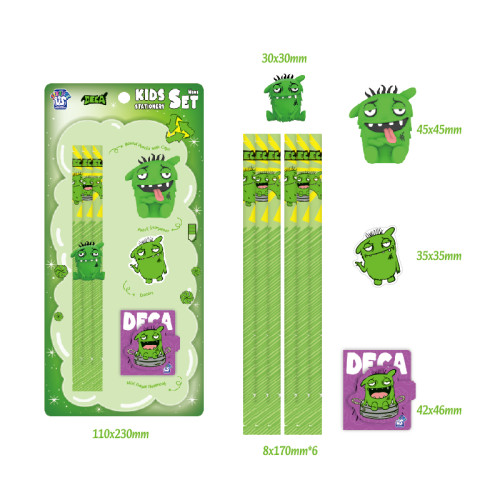 Monster Kids Stationery Set
