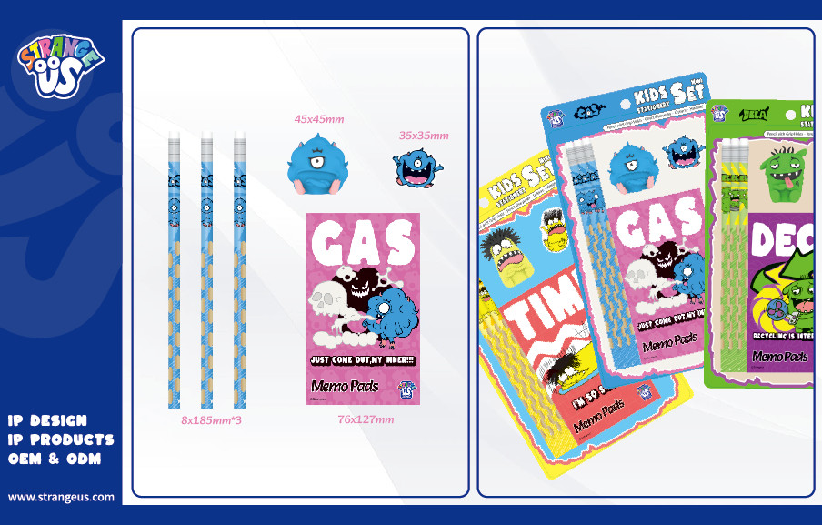 Cute Monster Click Pens