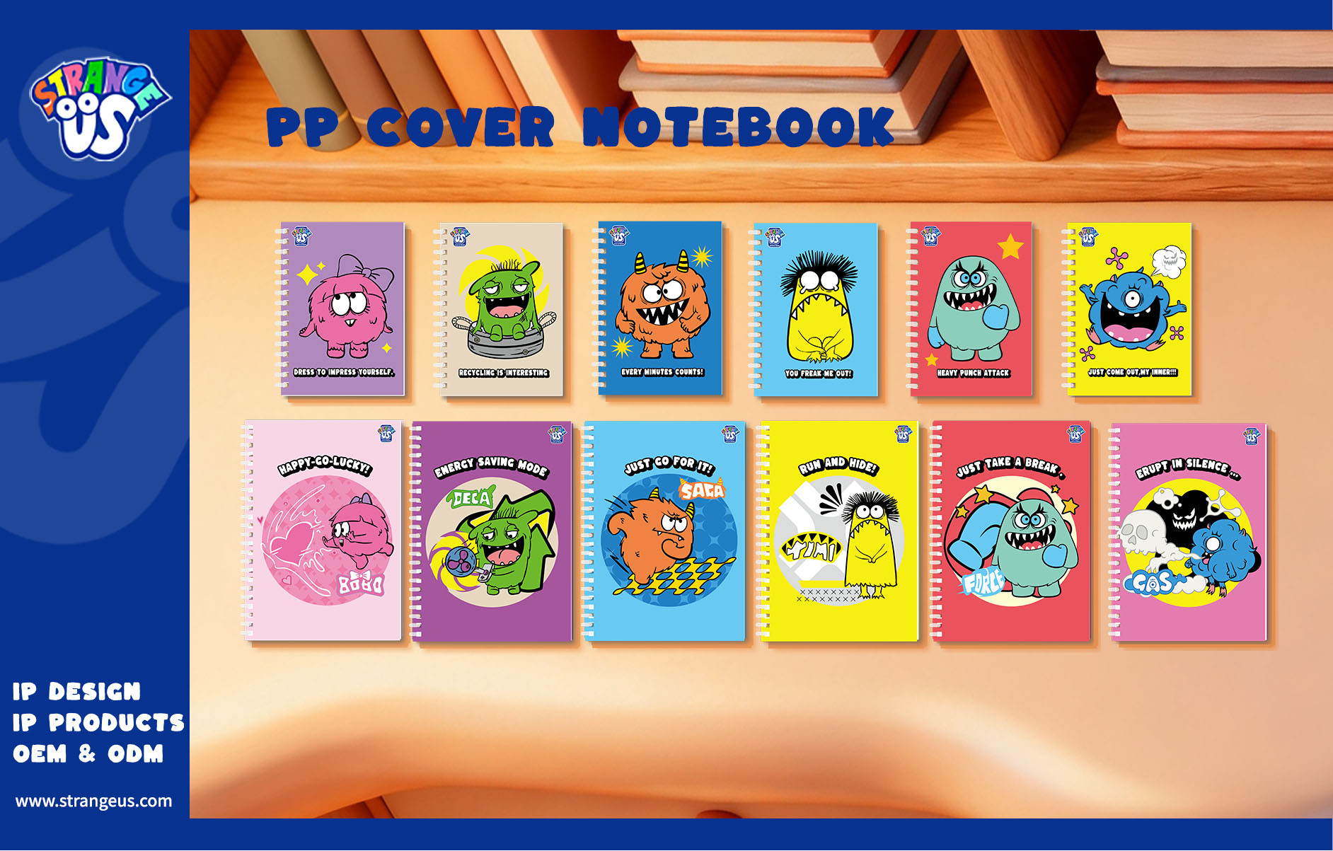 Cute Monster Click Pens