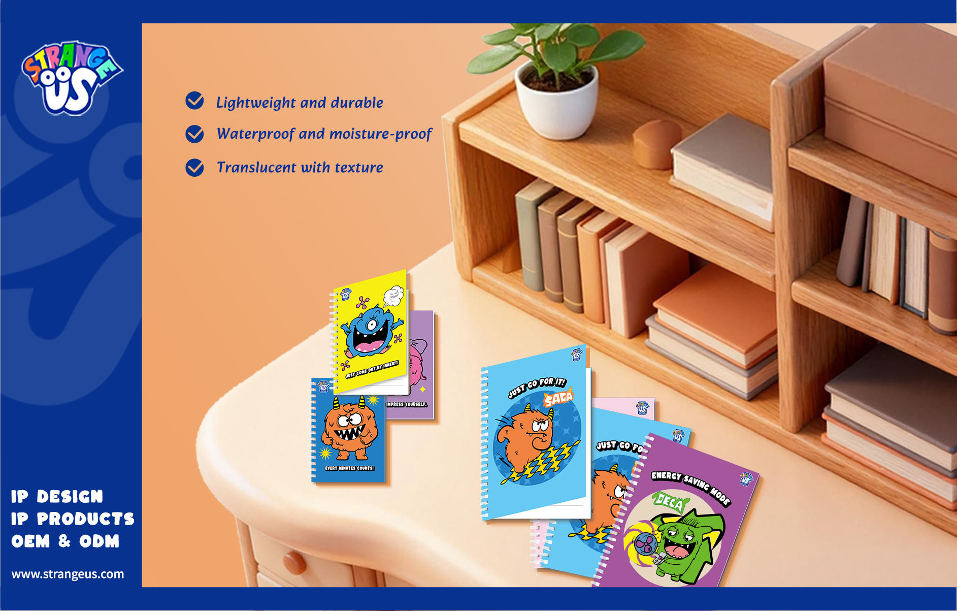 Cute Monster Click Pens