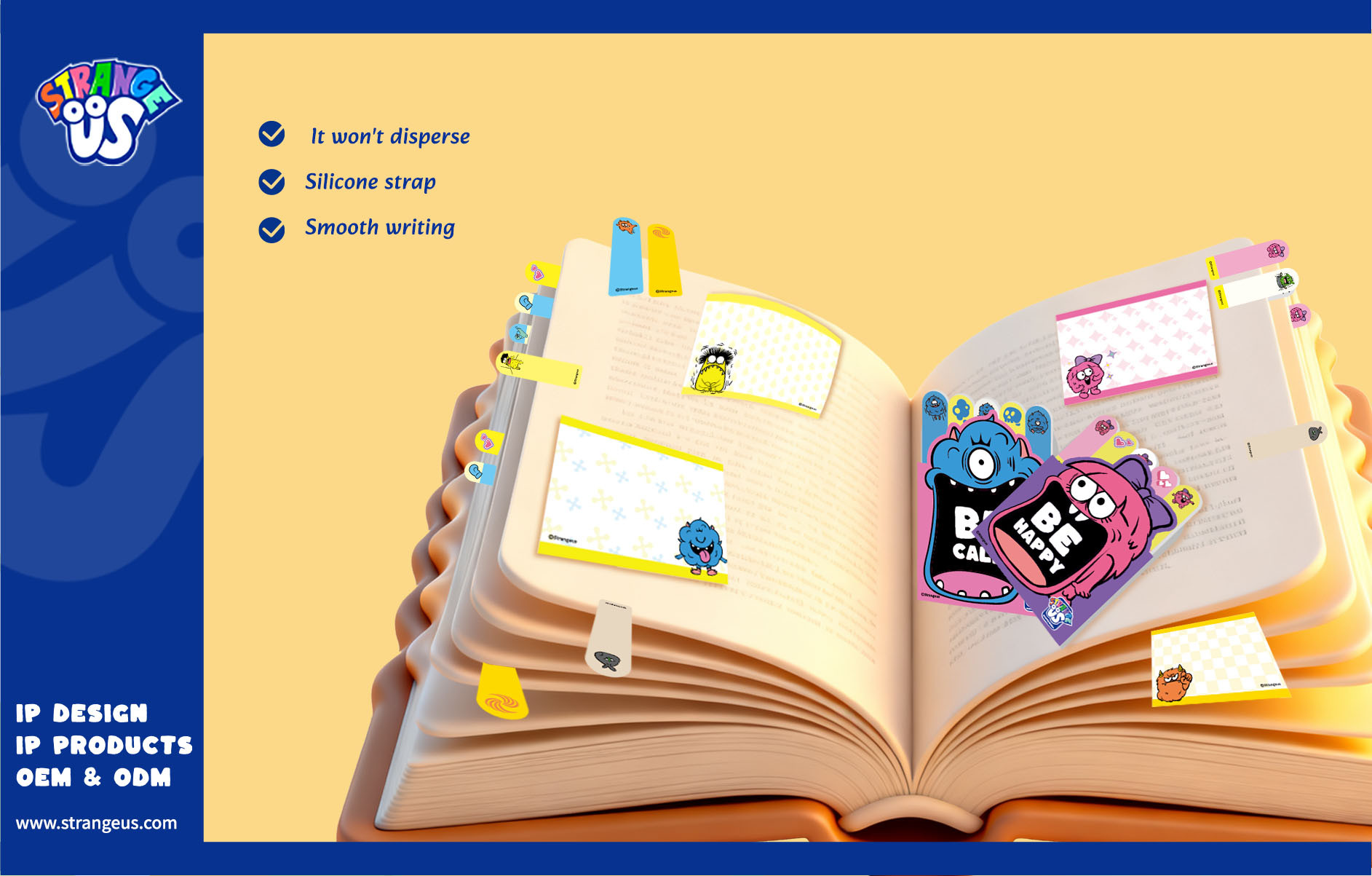 Cute Monster Click Pens