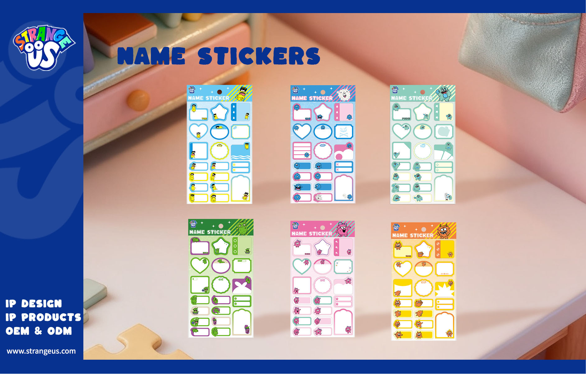 Cute Monster Click Pens