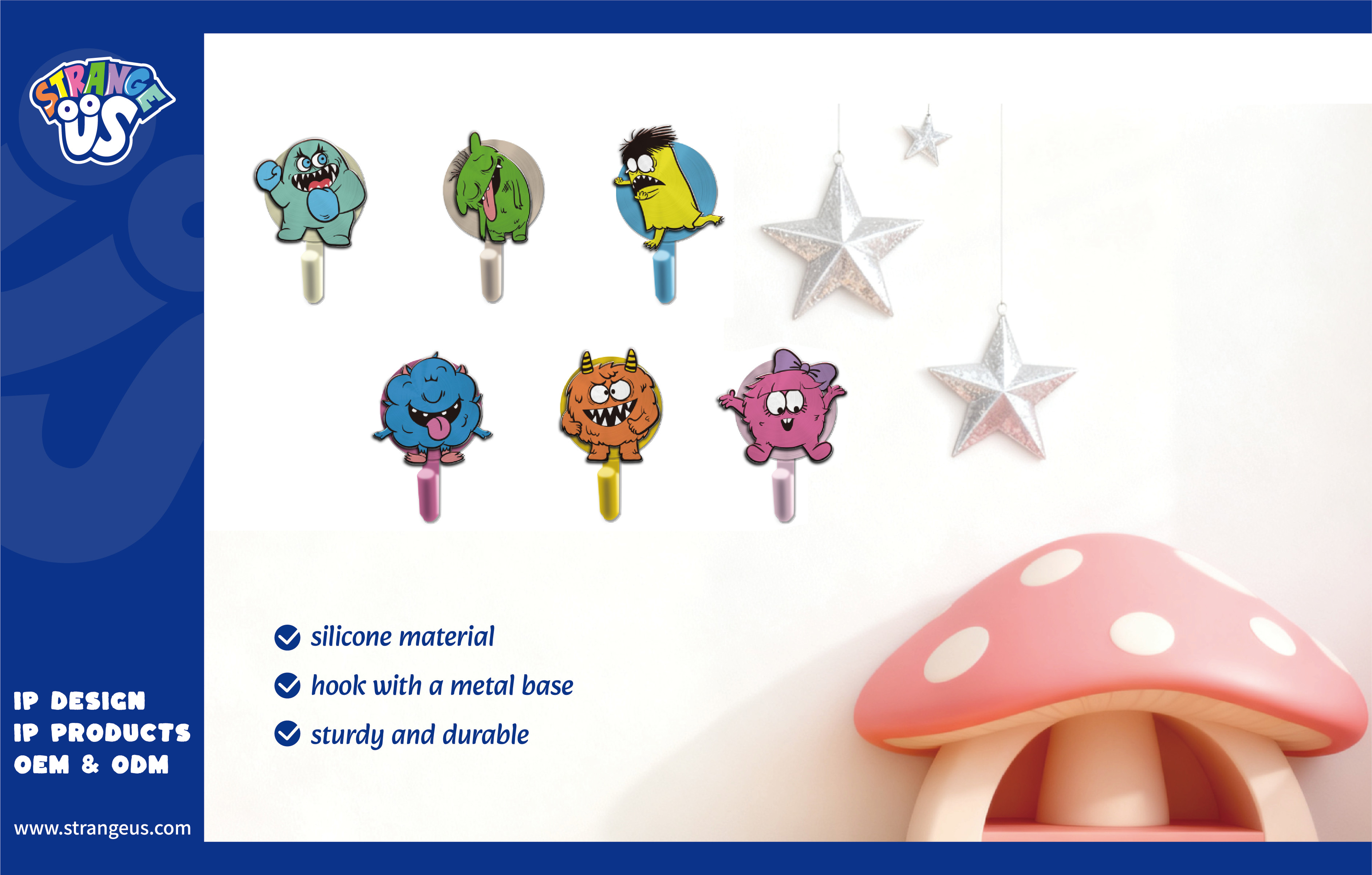 Cute Monster Click Pens