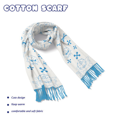 Monster Cotton Scarf