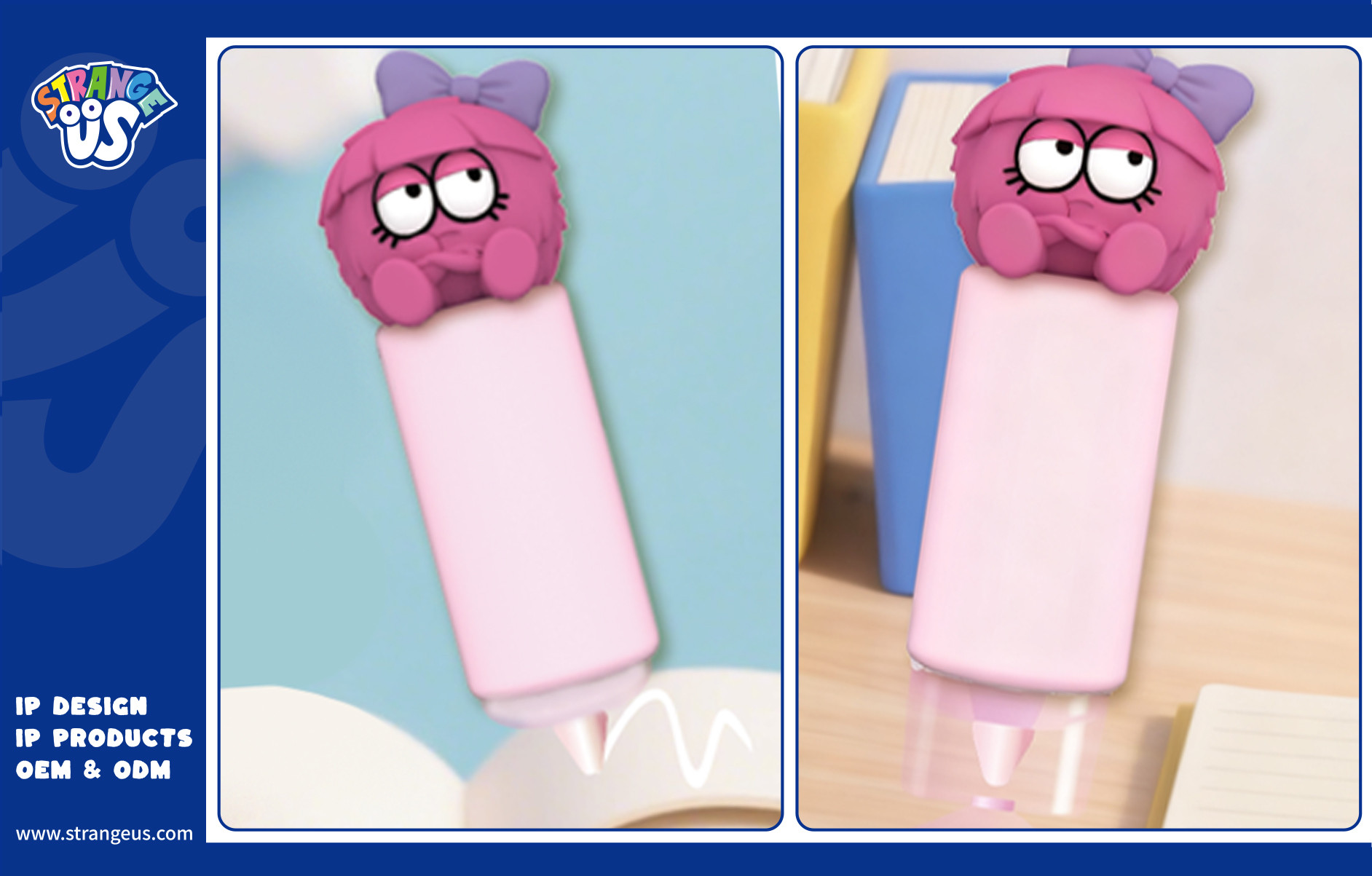 Cute Monster Click Pens