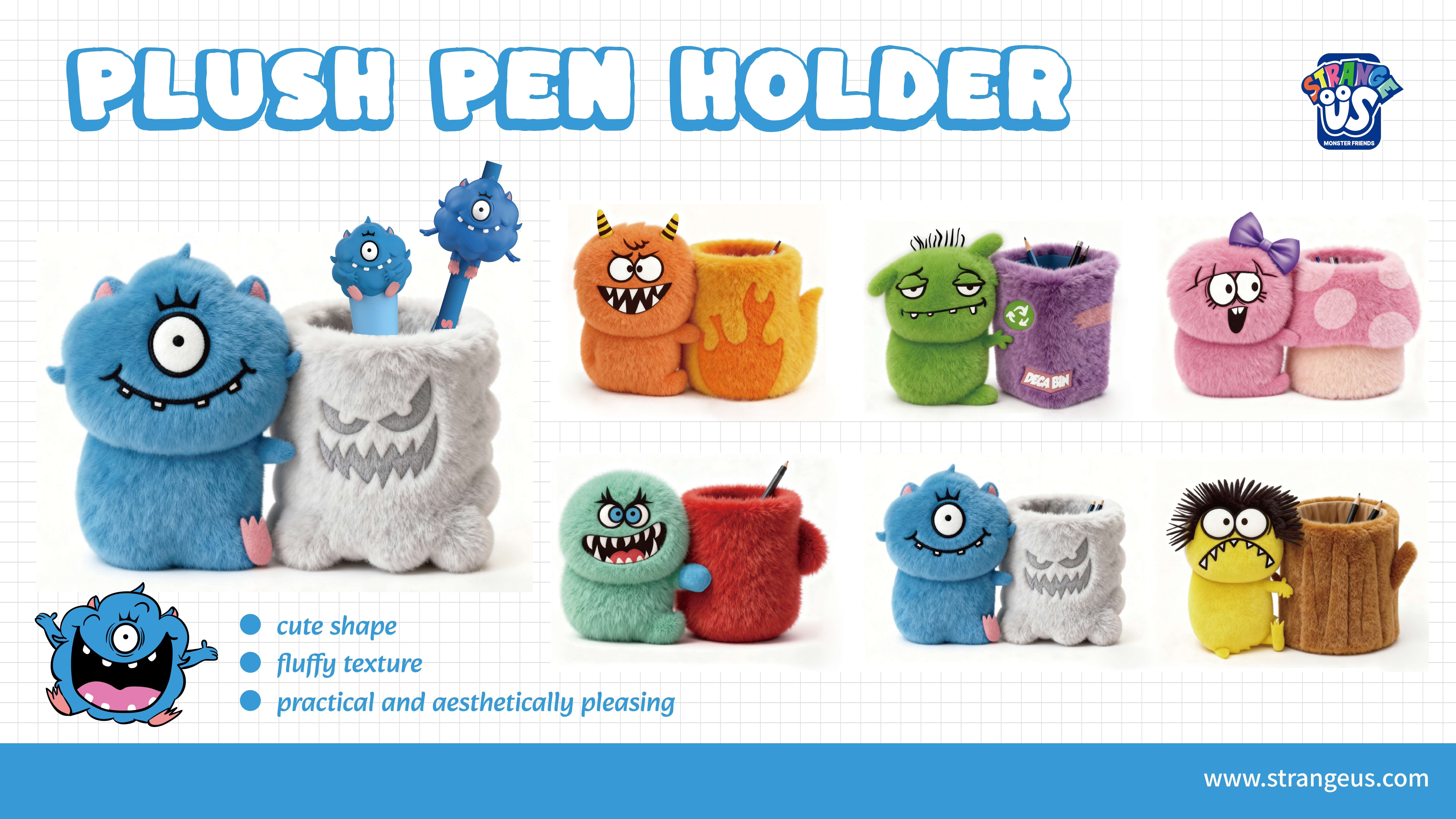 Cute Monster Click Pens