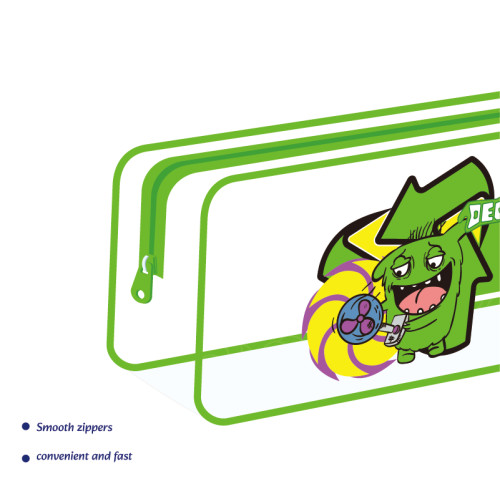 Monster Transparent PVC Pencil Case