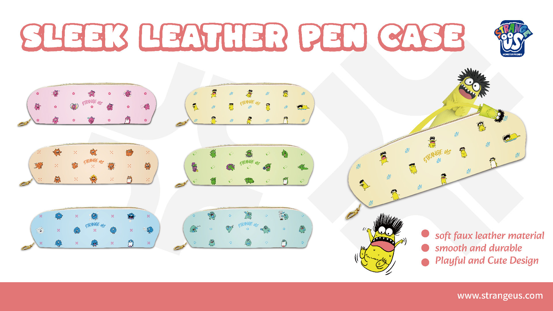 Cute Monster Click Pens