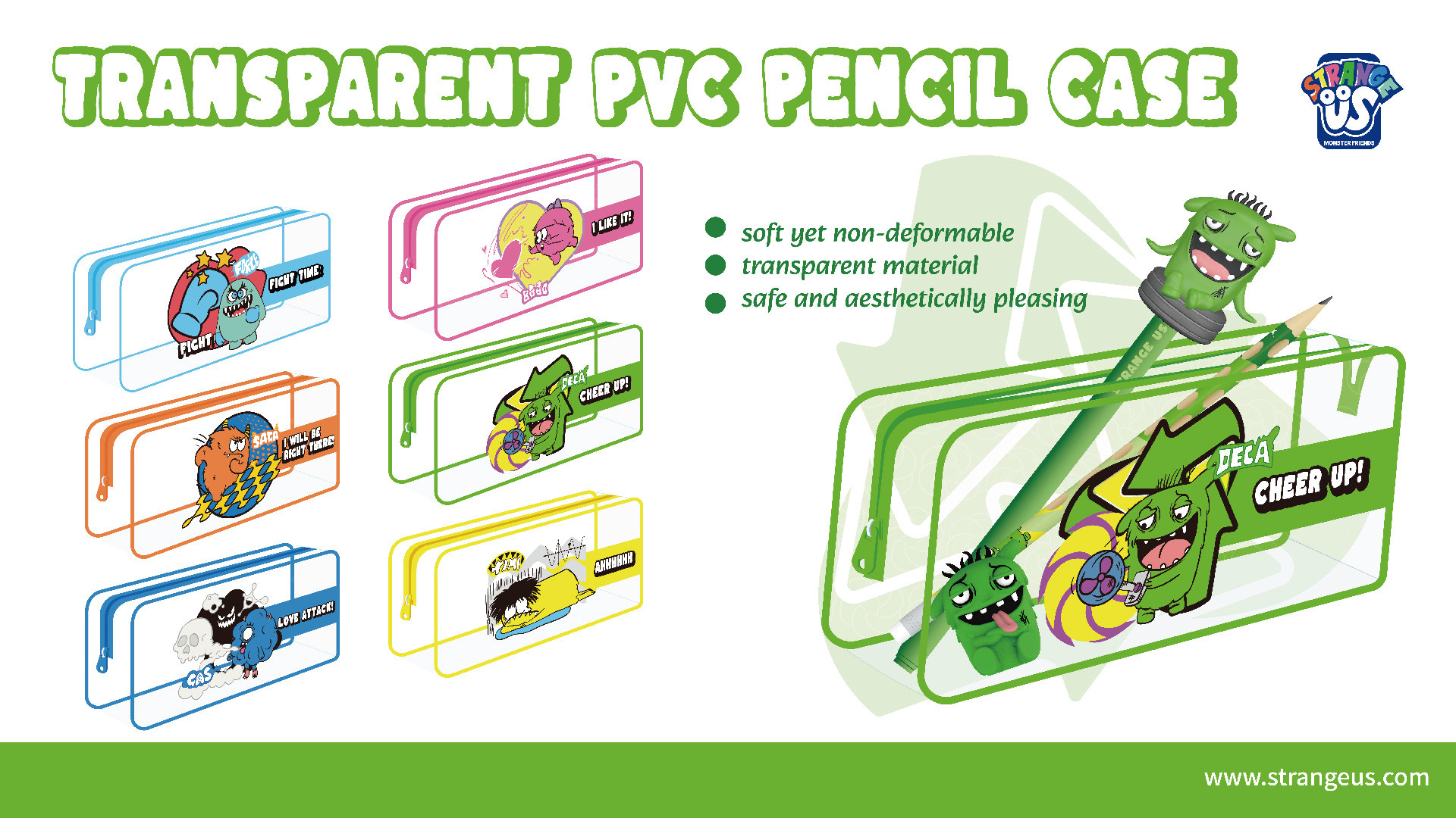 Cute Monster Click Pens