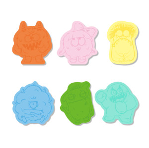 Monster Shape Sticky Notes in Candy Jar