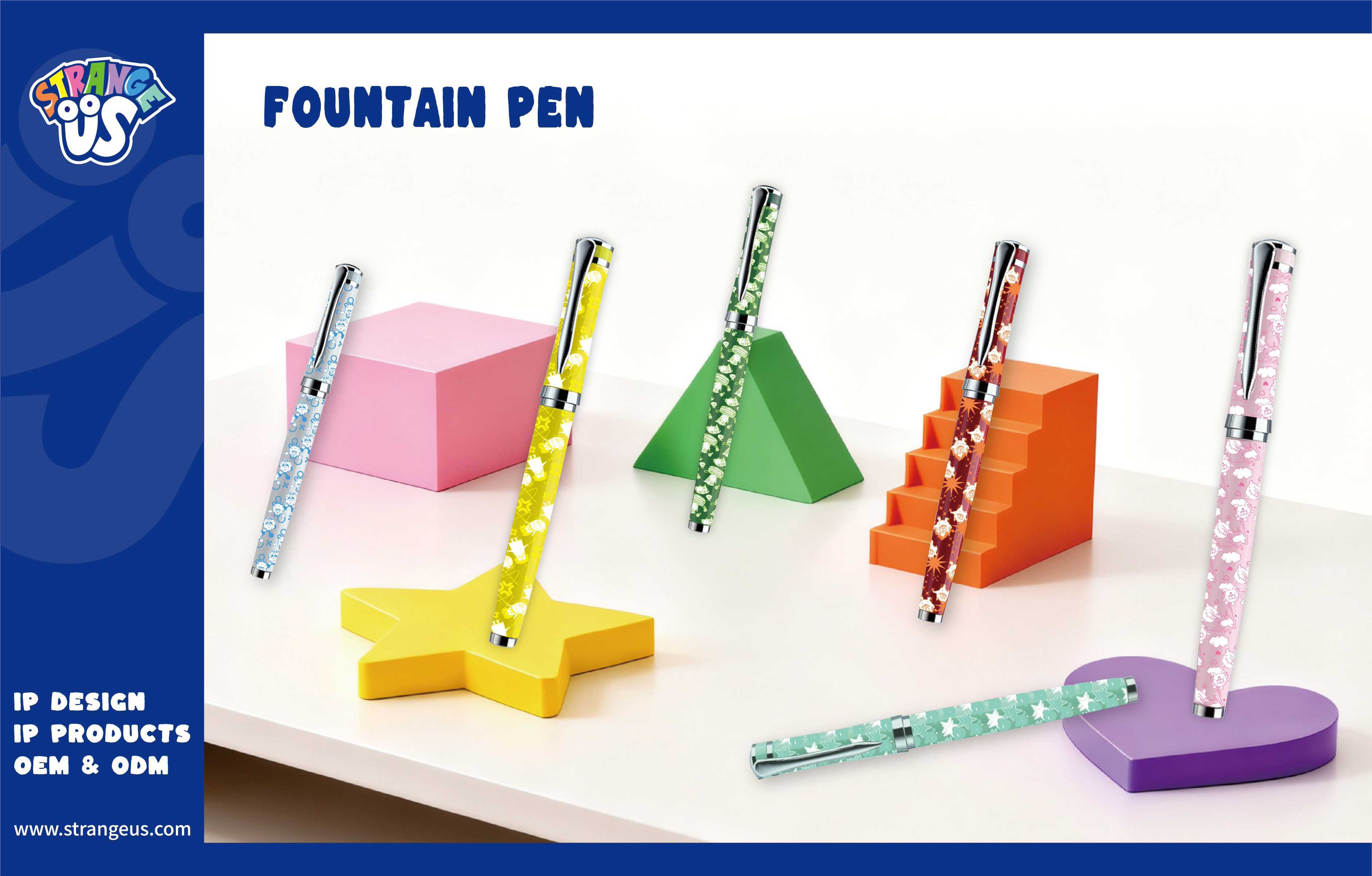 Cute Monster Click Pens