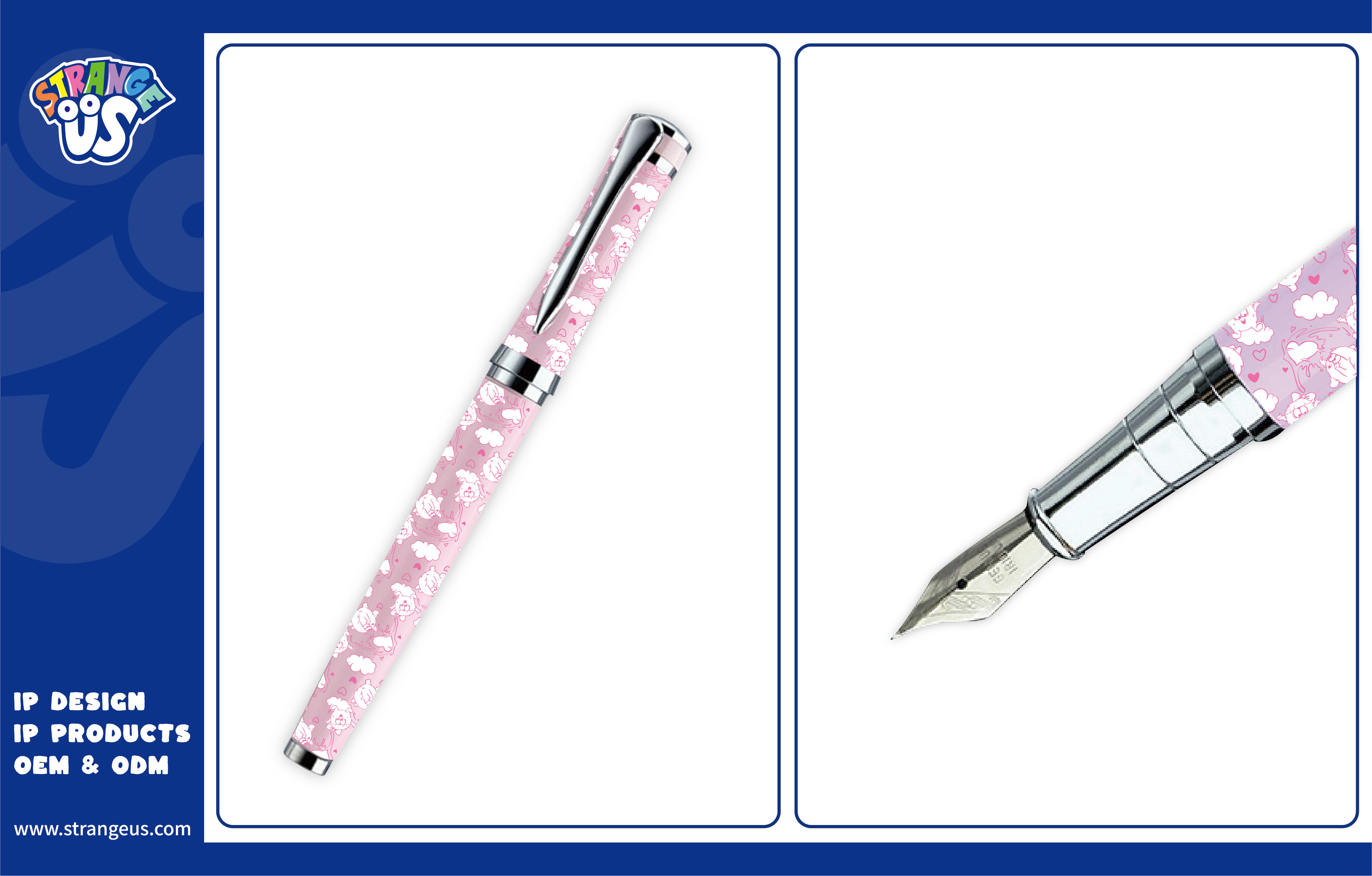 Cute Monster Click Pens