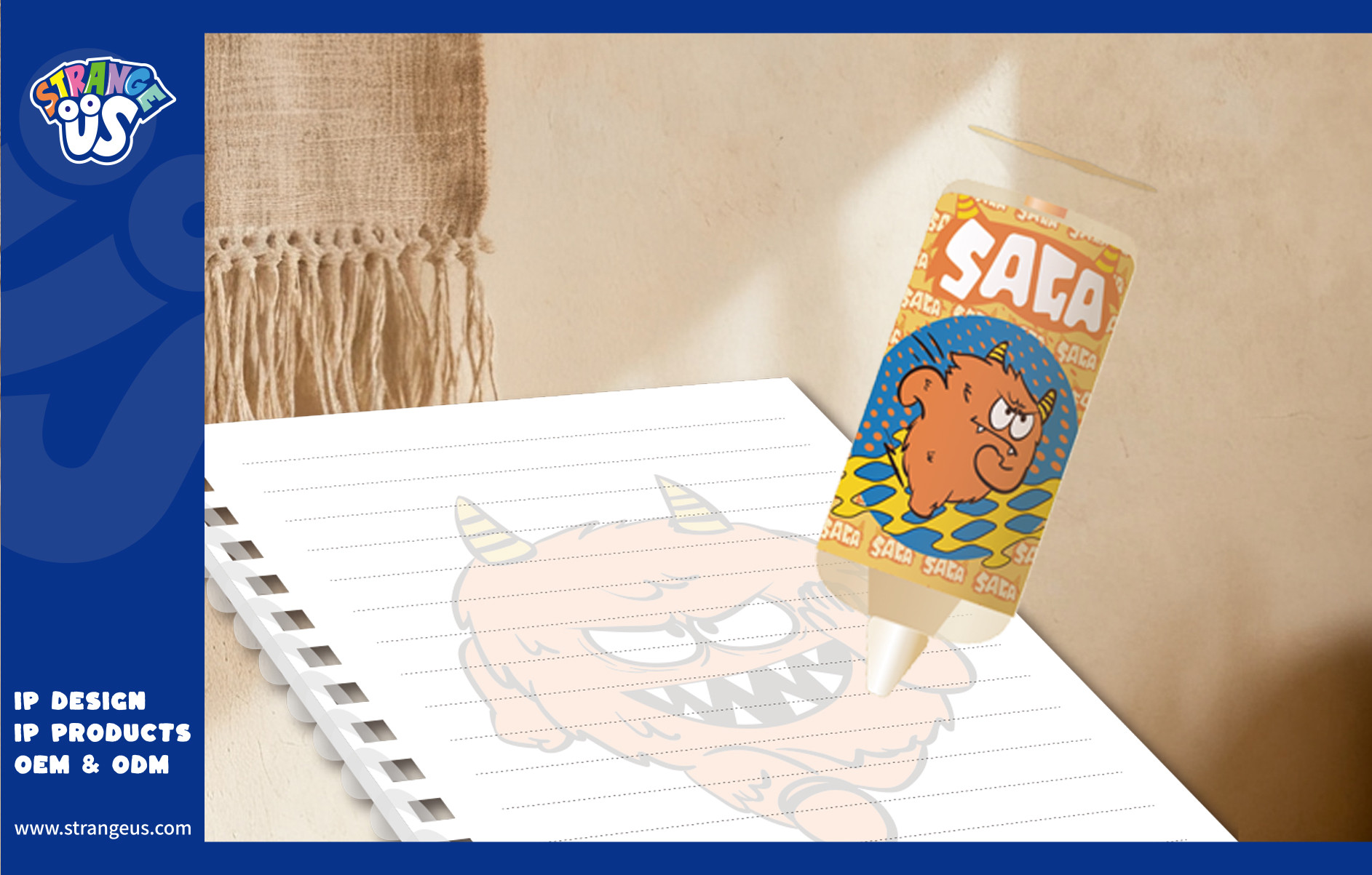 Cute Monster Click Pens