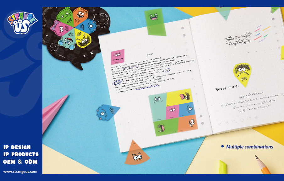 Cute Monster Click Pens