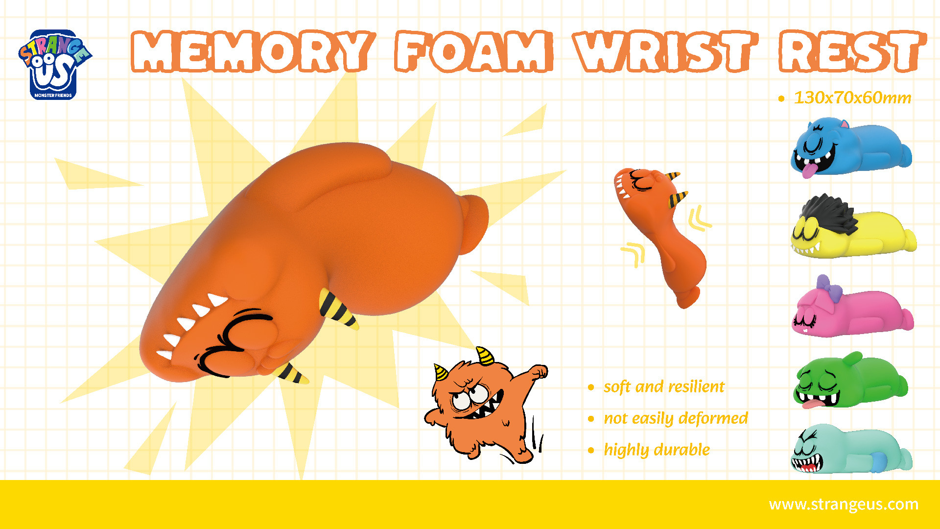 Cute Monster Click Pens