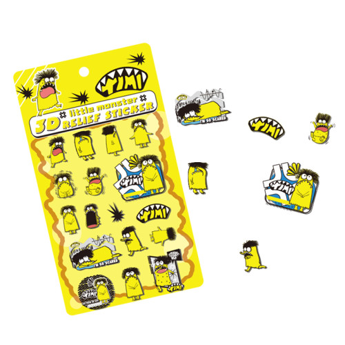 Monster 3D  Puffy Rlief Sticker