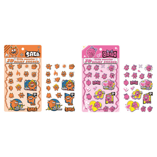 Monster 3D  Puffy Rlief Sticker