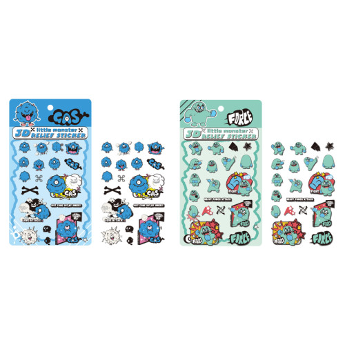 Monster 3D  Puffy Rlief Sticker