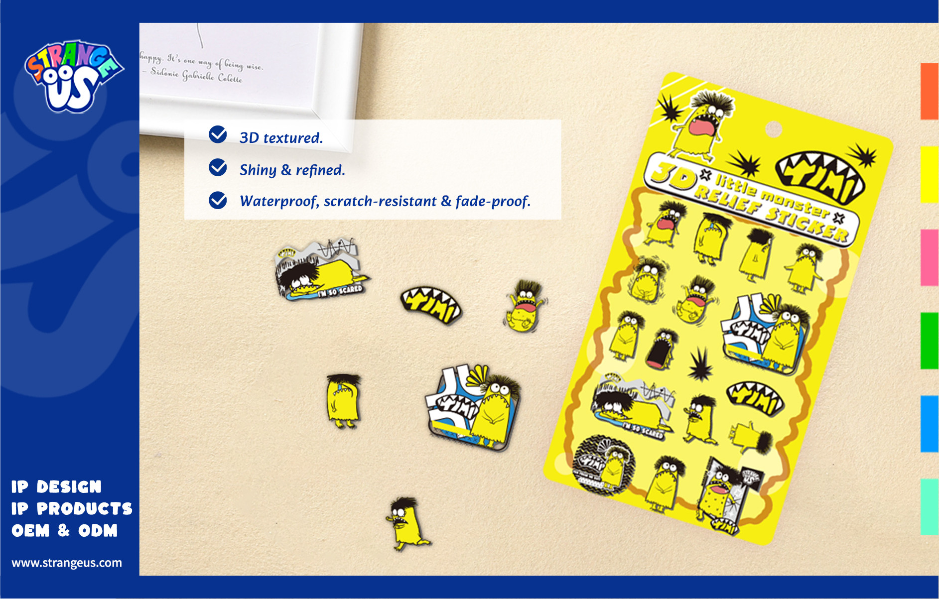 Cute Monster Click Pens