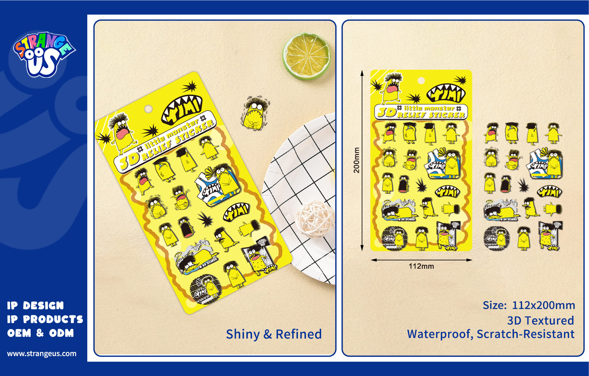 Cute Monster Click Pens